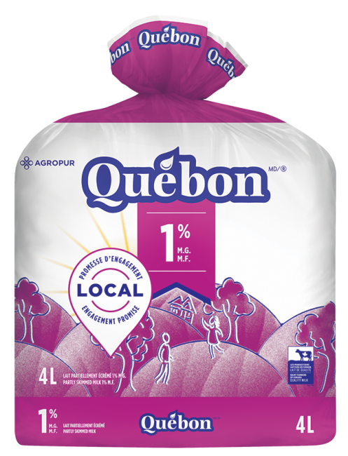 Québon lait 1% 4L Bag