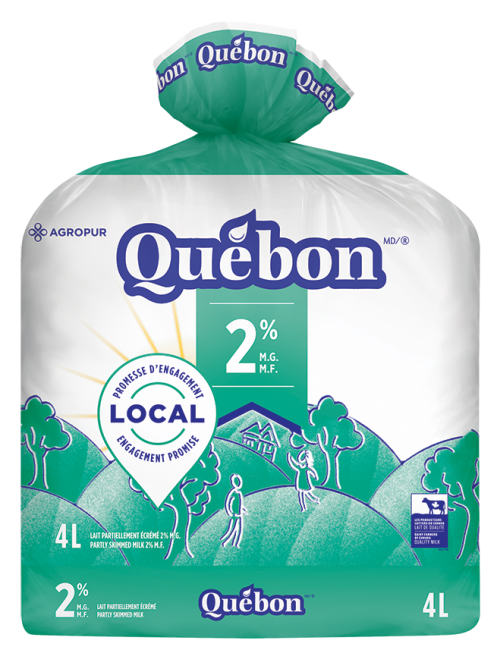  Québon Lait 2% 4L bag