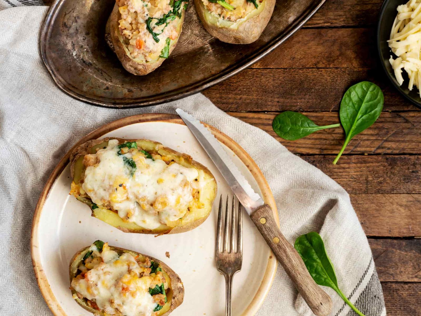 Pommes de terre du terroir farcies - Stuffed Homegrown Potatoes